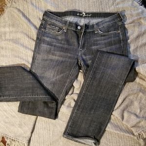 7 For All Mankind Black Denim Jeans